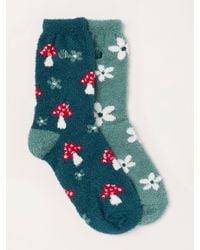 FatFace - 2 Pairs Of Fluffy Toadstool Socks - Lyst