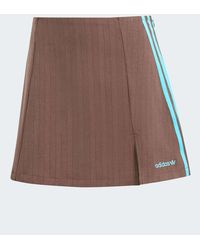 adidas Originals - 3-Stripe Logo Mini Skirt - Lyst