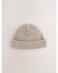 Next - Neutral Beanie Hat - Lyst