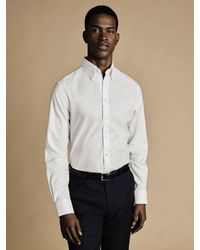 Charles Tyrwhitt - Non-Iron Button-Down Twill Slim Fit 100% Cotton Shirt - Lyst