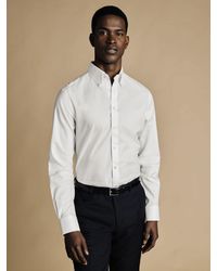 Charles Tyrwhitt - Non-Iron Button-Down Twill Slim Fit 100% Cotton Shirt - Lyst