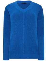 M Com - V-Neck Front Seam Detail Jumper - Lyst