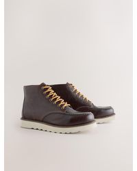 Next - Leather Apron Boots - Lyst