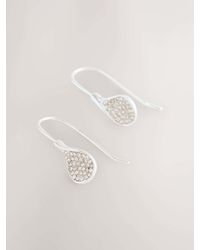 Next - Sparkle Petal Drop Earrings - Lyst