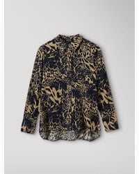 Whistles - Patchwork Leopard Print Shirt - Lyst