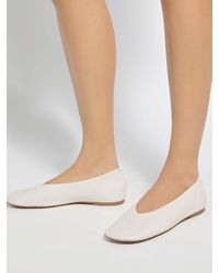 Dune - High Cut Round Toe Ballet Flats - Lyst