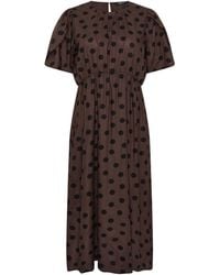 M Com - Spot Print Short Sleeve Dress - Lyst