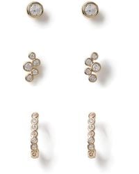 Aela - Diamond Simulant Earrings Multipack - Lyst