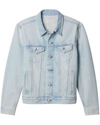 Calvin Klein - Slim Denim Trucker Jacket - Lyst