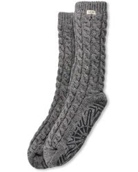 UGG - Elowyn Knit Fleece Lined Grip Socks - Lyst