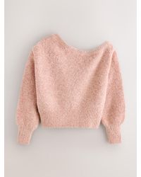 Next - Blush Off The Shoulder Long Sleeve Jumper - Lyst