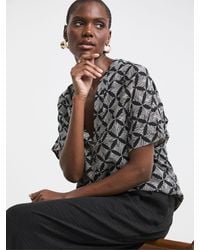 JD Williams - Crinkle Popover Top - Lyst