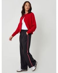Threadbare - Pleated Side Stripe Wide Leg Trousers - Lyst