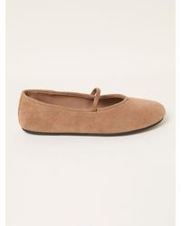 FatFace - Fatface Suede Round Toe Ballerina Flats - Lyst