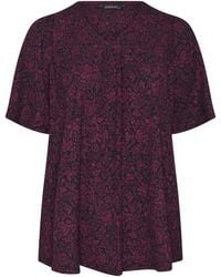 Evans - Angel Sleeve Pleated Swing Top - Lyst