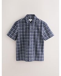 Next - Patchwork Check Short Sleeve Shirt - Lyst
