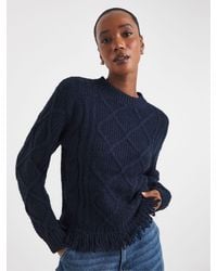 JD Williams - Cable Fringe Hem Jumper - Lyst