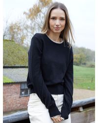 Threadbare - Contrast Edge Balloon Sleeve Knitted Jumper - Lyst