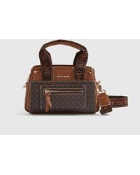 River Island - Webbing Handle Monogram Tote Bag - Lyst