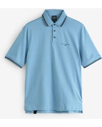 ARMANI EXCHANGE - Regular Fit Tipped Detail Polo Shirt - Lyst