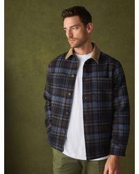Next - Check Wool Blend Shacket - Lyst