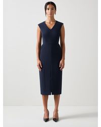 LK Bennett - Audrey Petite Spring V-Neck Shift Dress - Lyst