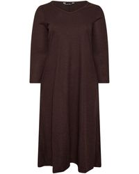 Evans - Ribbed Dress - Lyst