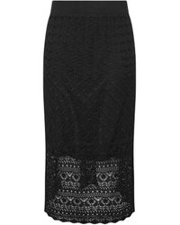 Yours Curve - Co-Ord Pointelle Stitch Skirt50 - Lyst