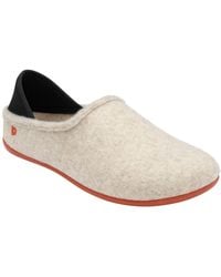 Lotus - Textile Flat Slippers - Lyst