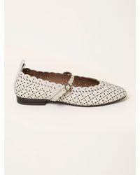 FatFace - Fatface Leather Lasercut Ballerina Flat - Lyst