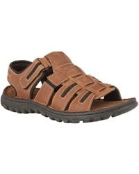 Lotus - Leather Open-Toe Sandals - Lyst