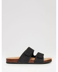 Threadbare - Faux Suede Two Strap Sandals - Lyst