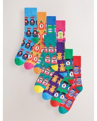 Next - Bright/ Sauces Pattern Fun Socks 8 Pack - Lyst