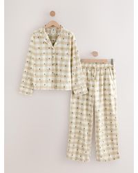 Next - Matching Family Christmas Button Through Pyjamas - Lyst