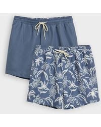 Threadbare - Geo Print Quick Dry Swim Shorts 2 Pack - Lyst
