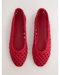 Next - Forever Comfort Satin-Gewebte Flats - Lyst