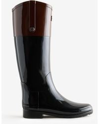 HUNTER - Gloss Refined Riding Boot Wellies - Lyst