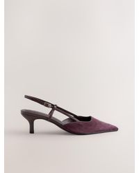Next - Forever Comfort Point Toe V Strap Slingback Heels - Lyst