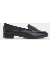 JD Williams - Extra Wide Fit Block Heel Loafers - Lyst