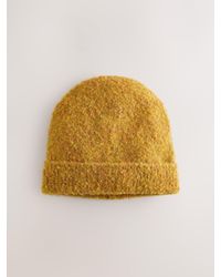 Next - Boucle Knitted Beanie Hat - Lyst