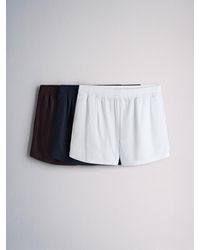 The Set - 3 Pack Turnover Waistband Shorts - Lyst