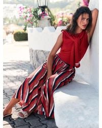 Next - Button Front Maxi Skirt - Lyst