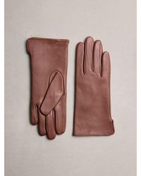 Next - Rust N. Premium Leather Gloves - Lyst