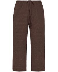 Evans - Textured Jersey Wide Leg Trousers - Lyst
