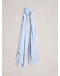 White Stuff - Embroidered Scarf - Lyst