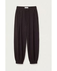 Hush - Wine Sephy Bubble Hem Jersey Trousers - Lyst