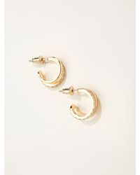 FatFace - Fatface Gem Double Huggie Earrings - Lyst