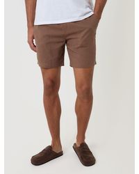 Threadbare - Shorter Length Elasticated Waist Linen Blend Shorts - Lyst