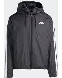 adidas Originals - Adidas Essentials Climawarm 3-Stripes Insulated Hooded Jacket - Lyst
