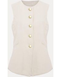 Phase Eight - Sophia 100% Cotton Waistcoat - Lyst